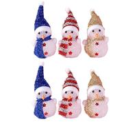 OSNIYAW Of 6 Bright LED Snowmen Display Ornament Great for Christmas Decoration and Adding Fun to Family Gatherings Holiday Parties Decors