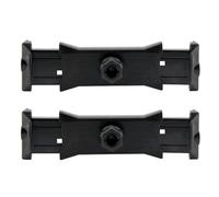 OSNIYAW Pack of 2 Mobile Phone Tablet Clamp Holder with Adjustable Width and 17 mm Ball Joint for Live Streaming, Tripod Installation, Plastic Tablet