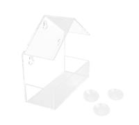 OSNIYAW Parrots Feeding Station Food Chambers Transparents Container Scratch Proof Secure Cage Attachment Simplified Cleaning Process Large Capacity Parrots Feeders