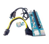 OSNIYAW PCIe 1X to 16X Card Board Adapter with USB 3.0 Power Supply Cable Extension Adapter for Miners Machine Accessories PCIE Withpower Cable