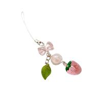 OSNIYAW Phone Lanyard Strap, Elegant Strawberry and Leaf Pattern, Phone Strap Accessories, Stylish Lanyard, Fashion Accessory, Einheitsgröße, As described, As described