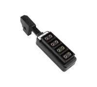 OSNIYAW Portable Camera Power Distribution, D Tap Camera Splitter, Supports 4 Devices Simultaneously, Black D Tap Distribution Hub
