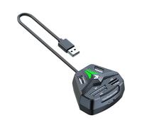 OSNIYAW Portable USB 2.0 Adapter with Type C Charging Function Memory Slot Travel Agency Card Reader Adapter
