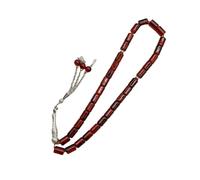 OSNIYAW Prayer Bracelet with Smooth Cylindrical Glass Beads, 33 Counts for Devotional Exercise, Lightweight, Stylish Accessory, Handmade Tasbih Bracelet, one size, As described