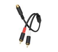 OSNIYAW Professional Sound Splitter with Nylon Braided Sleeve, Double Shielded Splitter Cable for Stable Signal Transmission, Y Link