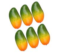 OSNIYAW Realistic Mangoes Simulation Decors Decorative, Green, D | Artificial Mangoes Accent for Realistic Kitchen and Party Setups
