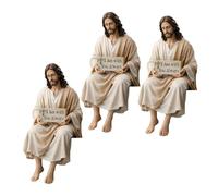 OSNIYAW Spiritual Desktop Ornament Religious Sculpture Hand Painted with Inspirational Message Figurine Encouragement Present Prayer Corner Art