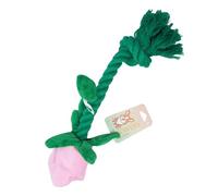 OSNIYAW Squeaky Dog Toy with Cotton Rope Discourage Destructive Behavior Teeth Care Plush for Aggressive Chewers Indestructible Plush with Sound