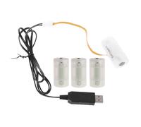 OSNIYAW USB Battery Power Converter Eliminators 5V2A to 6V1A LR14C Replaces 4x1.5V LR14C