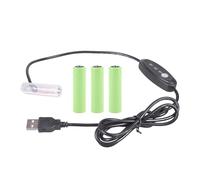 OSNIYAW USB Power AA Battery Replacement Cable 5V to 3V 4V 5V 6V for Electronic Devices USB AA Battery Replacement Cable