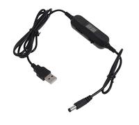 OSNIYAW USB to 1, 30V-12V 5.5x2.1mm Power Cable with Output Voltage Display for Radio, LED Light Toy, Adjustable Voltage Regulator Module