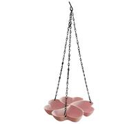 OSNIYAW Weatherproof Plastic Bird Feeder with 4 Compartments Hanging, Large Tray, Easy Filling for the Garden, Weatherproof Plastic Bird Feeder