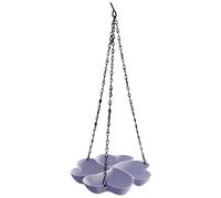 OSNIYAW Weatherproof Plastic Bird Feeder with 4 Compartments Hanging, Large Tray, Easy Filling for the Garden, Weatherproof Plastic Bird Feeder