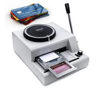 Osnzyc PVC Card Embosser, 72 Characters Manual Embossing Machine for Custom DIY Dog Tags ID Code, Credit ID VIP Code Letterpress Stamping Machine