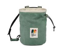 Oso Supply Co - Cascadia Waxed Canvas Chalk Bag - Zipper Pocket & Mesh Pouch for Bouldering, Rock Climbing, Gym, Weightlifting - Water-Resistant, Adjustable Belt, Wide Opening (Sage)