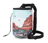 Oso Supply Co - Climbing Chalk Bag for Adults and Kids, Drawstring Closure, Adjustable Waist Belt, Indoor/Outdoor Training, Rock Climbing, Bouldering, Weightlifting (Zion)