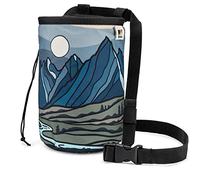 Oso Supply Co - Climbing Chalk Bag for Adults and Kids, Drawstring Closure, Adjustable Waist Belt, Indoor/Outdoor Training, Rock Climbing, Bouldering, Weightlifting (Grand Teton)