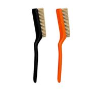 Oso Supply Co - Premium Bouldering Brush - Durable Ergonomic Rock Climbing Hold Cleaner with Natural Boar’s Hair Bristles for Indoor & Outdoor Climbing Use (Black & Orange)