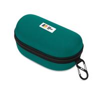 Oso Supply Co - Shockproof Water-Resistant Snow Goggles Case, Hard Shell for Large Ski & Snowboard Goggles, Lightweight (Forest Green)