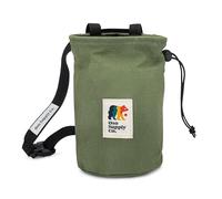 Oso Supply Co - Waxed Canvas Chalk Bag for Rock Climbing, Bouldering Chalk Bucket with Belt, Waterproof, Zippered Pocket - Perfect Rock Climbing Gear, Equipment for Indoor/Outdoors (Olive Green)
