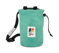 Oso Supply Co - Waxed Canvas Chalk Bag for Rock Climbing, Bouldering Chalk Bucket with Belt, Waterproof, Zippered Pocket - Perfect Rock Climbing Gear, Equipment for Indoor/Outdoors (Turquoise)