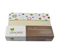 OsoCozy Unbleached Prefold Cloth Nappies (Size 1,Pack of 6)