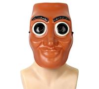 OSOFREE Tung Tung Sahu Mask Halloween, Italian Brain Red Mask for Halloween Carnival Party Cosplay Masquerade (A)