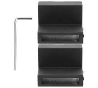 OSOLADY 1 Pair Barn Door Stopper Replacement Part Zinc Alloy with Damping Effect and Balance Maintenance for Sliding Rail Track, Includes Screws, Modern Style Flat Track