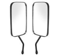 OSOLADY 1 Pair Motorcycle Rearview Mirrors for Scooter and Motorcycle, Easy Installation with Reflections, Large Black Plastic and Glass Side Mirrors for Enhanced Visibility and Safety
