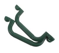 OSOLADY 1 Pair Playground Safety Grab Handles - Non-Slip Plastic Playground Handles for Kids Climbing - Outdoor Jungle Gyms Playset Accessories Green