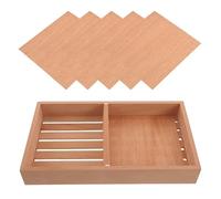 OSOLADY 1 Set Adjustable Cigar Tray - Spanish Cedar Humidor Box Humidity Sheets - for Office Tabletop Organization Smoking Drawer Accessories 12 Inches