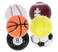 OSOLADY 1 Set Colored Practice Golf Balls for Backyard Training High Elasticity Sports Balls for Smooth Touch Design for for Developing Golf Skills Random Color