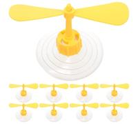 OSOLADY 10 Pcs Helmet Dragonfly Suction Pinwheel Helmet Decoration Creative Double-layer Suction Not Easy to Fall for Women