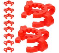 OSOLADY 10 Pcs Laboratory Plastic Keck Clamp Conical Interface Clip Pom Material Secure Ground Glass Joint Non-Scratch Design for Sublimation Science Laboratory Random Color