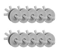 OSOLADY 10 Sets Bird Accessories Screws Gaskets Kit Metal Multipurpose Design Easy Installation Silver Breeding Box Fastening Nuts for Bird Breeders and Pet Owners