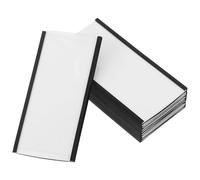 OSOLADY 10 Sets Magnetic Name Tags Magnetic Label Holders 3.93x1.97x0.12in Reusable Efficient Categorization Multi-Color Rubber PVC Paper Organizing Office Files