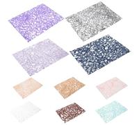 OSOLADY 10 Sheets Assorted Colour Hollow Out Scrapbook DIY Paper for Creative Fun and Easy Recording, A5 Size Decorative Paper Suitable for Luggage and Trolley Crafts