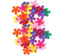 OSOLADY 100pcs 2.8cm Non-Woven Fabric Five-Petal Felt Flowers for Crafts Good Plasticity, for DIY Handwork and Textile Projects Random Color