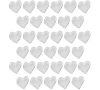 OSOLADY 100pcs Earring Backs Silicone Earring Stoppers Heart Shape DIY Jewelry Accessory Anti-Slip