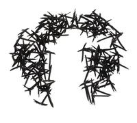 OSOLADY 100pcs Halloween Crow Claws Plastic Fake Crow Feet Inserts Black Realistic Claw Accessories and Stuffed Animals DIY Crafts Projects School Projects