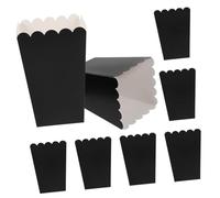 OSOLADY 100Pcs Popcorn Paper Boxes White Cardboard Snack Containers for Movie Theater Parties Wedding Favors and Home Use