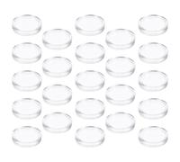 OSOLADY 100pcs Professional Portable Coin Capsules Holder with Plastic Material, Convenient Storage and Display for Coins and Medals, for Exhibitions and Business Use