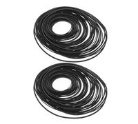 OSOLADY 100Pcs Rubber Drive Belts for Cassette Recorders 0.7Mm 1.0Mm Width Mixed, Folded 40-190Mm Length Replacement Tape Machine Belts for Audio Repair and Maintenance