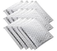 OSOLADY 100pcs Self Seal Bubble Envelopes Padded Mailers Silver Aluminum Foil Pe Bubble Lined Construction Extra Protection Tamper-evident Seal for Shops and Schools