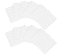 OSOLADY 100pcs Writable Fabric Self-Adhesive Clothing Labels, Waterproof No-Iron Name Tags for School Uniforms and Nursing Home Essentials, 3.5x1cm White Stickers for Laundry Organization