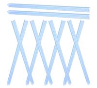 OSOLADY 10pcs Blue Sliding Bar Binding Clips A4 310mm Length 15mm Width Plastic Spine Bars for Report Binders Project Folders Office Filing