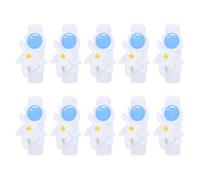 OSOLADY 10pcs Cables Organizers Cord Protector Astronaut Design Protect from Tangles Extend Use Life White Pp Resin Material for USB Cable and Wires