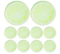 OSOLADY 10pcs Citrus Limes Slice Acrylic Bookmark, Transparent Page Marker, Cute Fruit Themed Stationery, Gift for Book Lovers, Students & Office Use