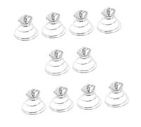 OSOLADY 10pcs Crystal Clear Rhinestone Spiral Hairpins for Women and Hard Alloy Metal Hair Clips with Single Large Bling Elegant Bridal Wedding Accessories