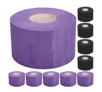 OSOLADY 10pcs Disposable Barber Neck Bands Paper Strips for Haircutting Stretchy Hairdressing Collar Protectors with Liquid-resistant Dye Block Comfortable Fit for Salon and Spa Use